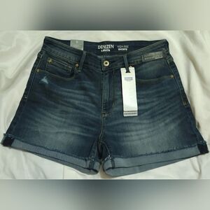 New Levi's Denizen Denim Jean Shorts Womens Misses Size 6 Essential Stretch